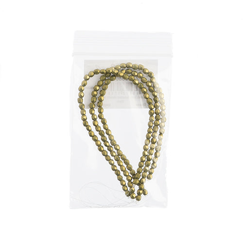 Czechmates Fire Polish 3mm 50pcs Saturated Metallic 