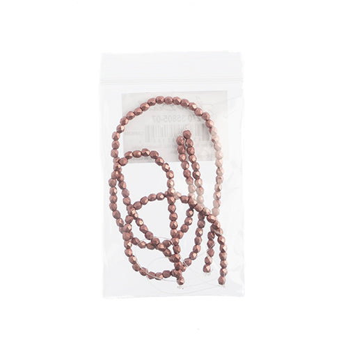 Czechmates Fire Polish 3mm 50pcs Saturated Metallic 