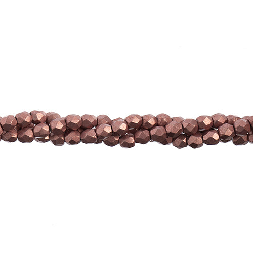 Czechmates Fire Polish 3mm 50pcs Saturated Metallic