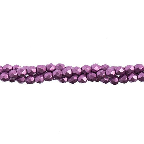 Czechmates Fire Polish 3mm 50pcs Saturated Metallic