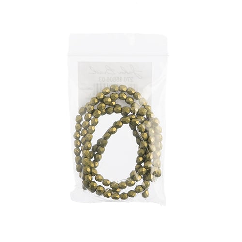 Czechmates Fire Polish 4mm 50pcs Saturated Metallic 