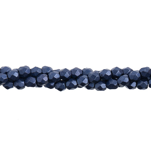 Czechmates Fire Polish 4mm 50pcs Saturated Metallic