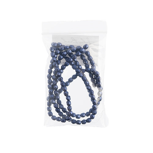 Czechmates Fire Polish 4mm 50pcs Saturated Metallic 