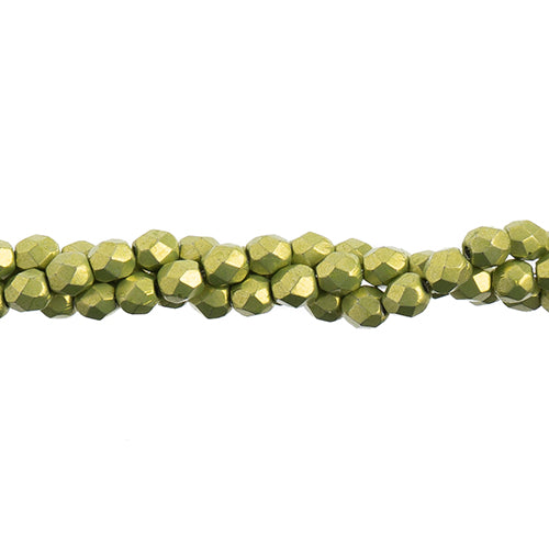 Czechmates Fire Polish 4mm 50pcs Saturated Metallic