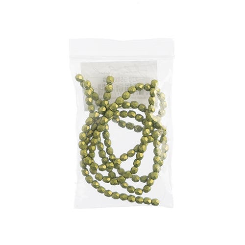 Czechmates Fire Polish 4mm 50pcs Saturated Metallic 