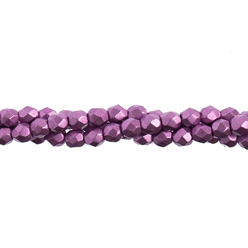 Czechmates Fire Polish 4mm 50pcs Saturated Metallic