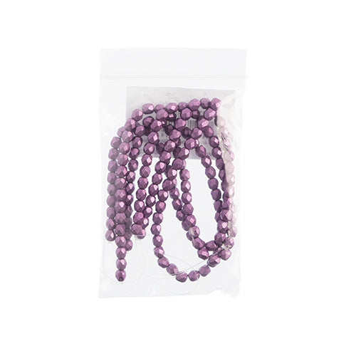 Czechmates Fire Polish 4mm 50pcs Saturated Metallic 