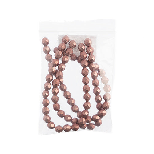 Czechmates Fire Polish 8mm 25pcs Saturated Metallic 