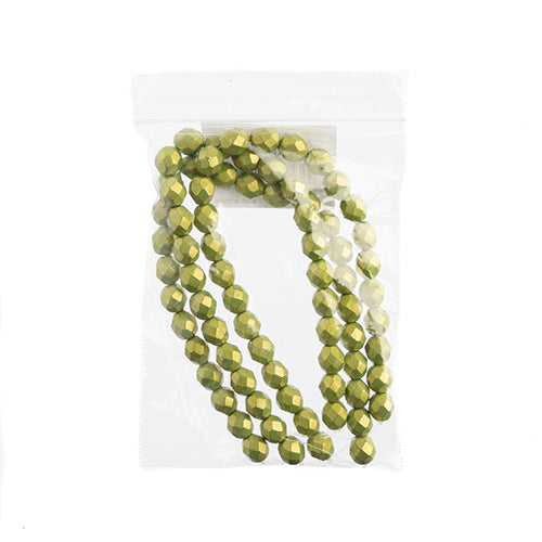 Czechmates Fire Polish 8mm 25pcs Saturated Metallic 