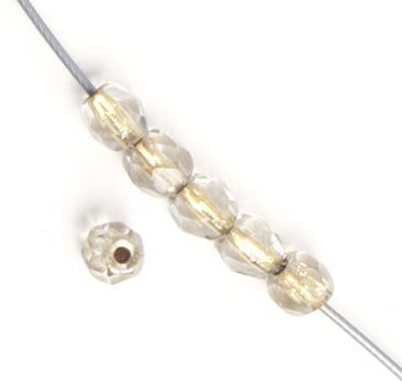 Czech Fire-Polished Road 4mm - Color Lined Strands