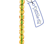 Czech Fire-Polished Road 4mm - Color Lined Strands