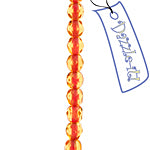 Czech Fire-Polished Road 4mm - Color Lined Strands