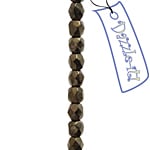 Czech Fire-Polished Round 4mm - Opaque Strands