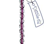 Czech Fire-Polished Road 4mm - Color Lined Strands