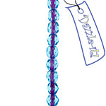 Czech Fire-Polished Road 4mm - Color Lined Strands