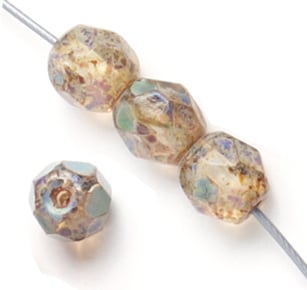 Fire-Polished 6mm Round Bead Strands