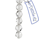 Fire-Polished 6mm Round Bead Strands - Transparent Shades