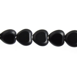 Fire-Polished Cut Heart 8x8mm with Matte Edges