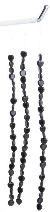 Fire-Polished Cut Heart 8x8mm with Matte Edges