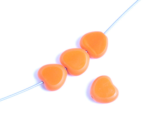 Fire-Polished Cut Heart 8x8mm with Matte Edges