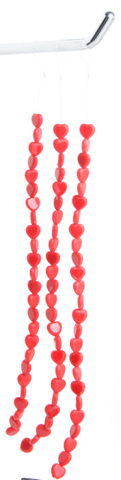 Fire-Polished Cut Heart 8x8mm with Matte Edges