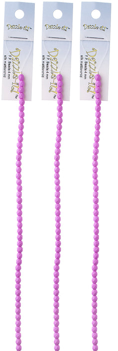 Fire-Polished Beads Strung 4mm  Approx 45pcs