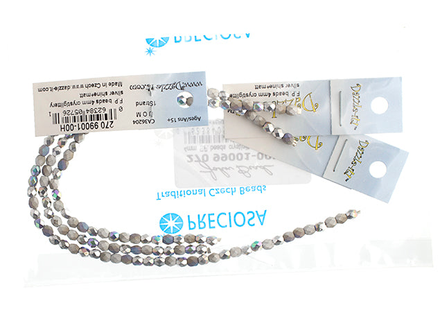 Fire-Polished Beads Strung 4mm  Approx 45pcs