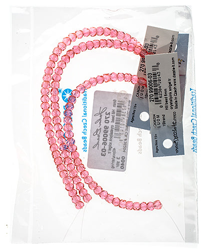 Czech Fire Polish Hill Bead 6mm