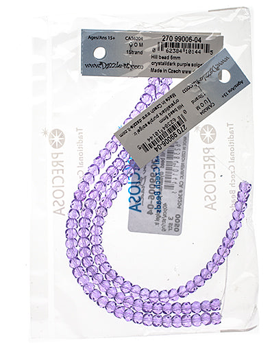 Czech Fire Polish Hill Bead 6mm