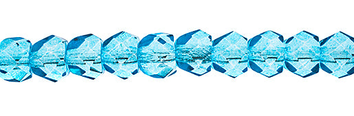 Czech Fire Polish Hill Bead 6mm