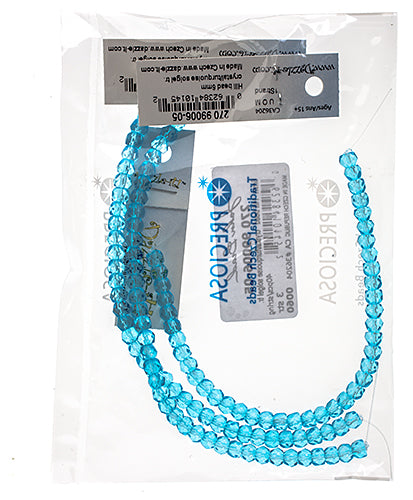 Czech Fire Polish Hill Bead 6mm