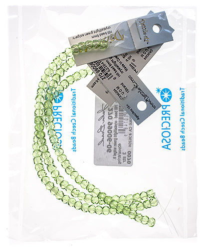 Czech Fire Polish Hill Bead 6mm