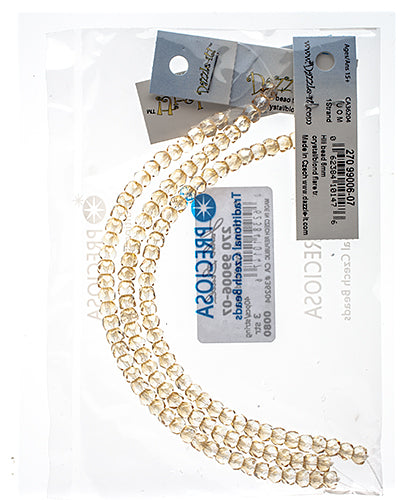 Czech Fire Polish Hill Bead 6mm