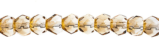 Czech Fire Polish Hill Bead 6mm