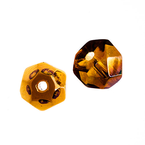 Czech Fire Polish Hill Bead 6mm