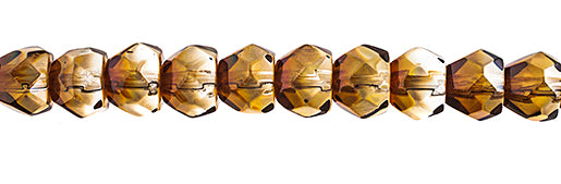 Czech Fire Polish Hill Bead 6mm