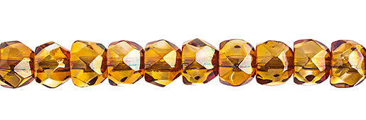 Czech Fire Polish Hill Bead 6mm