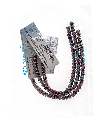 Czech Fire Polish Hill Bead 6mm