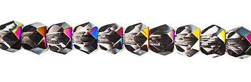 Czech Fire Polish Hill Bead 6mm