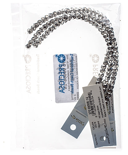 Czech Fire Polish Hill Bead 6mm