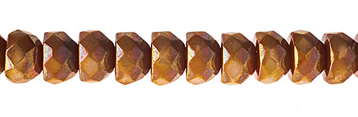 Czech Fire Polish Hill Bead 6mm