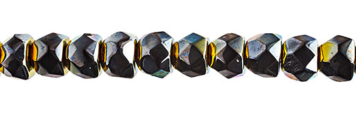 Czech Fire Polish Hill Bead 6mm