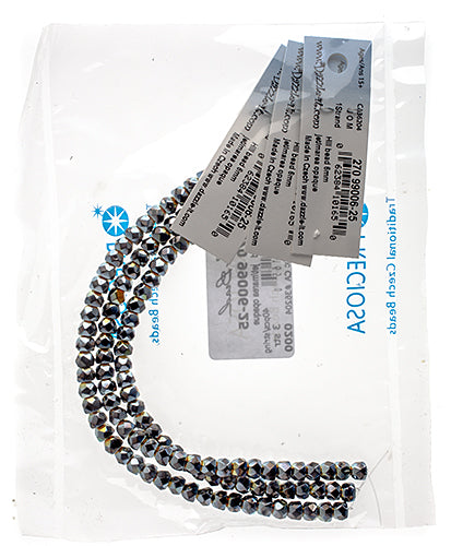 Czech Fire Polish Hill Bead 6mm