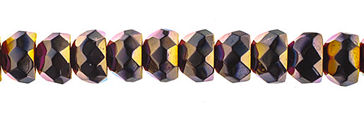 Czech Fire Polish Hill Bead 6mm