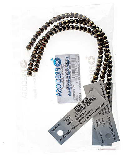 Czech Fire Polish Hill Bead 6mm