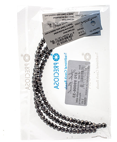 Czech Fire Polish Hill Bead 6mm