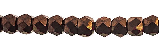 Czech Fire Polish Hill Bead 6mm