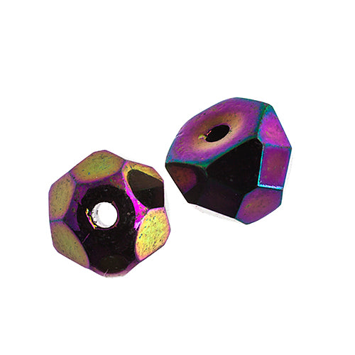 Czech Fire Polish Hill Bead 6mm