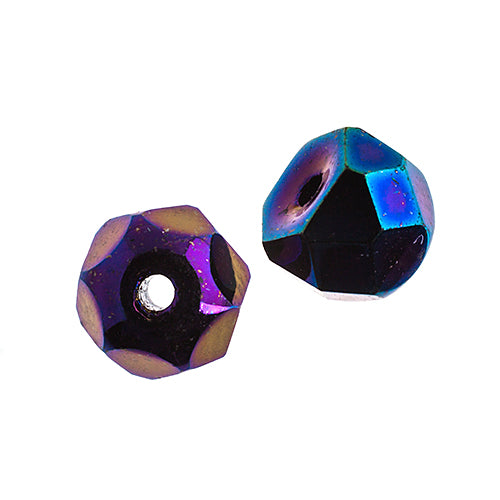 Czech Fire Polish Hill Bead 6mm