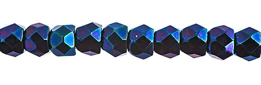 Czech Fire Polish Hill Bead 6mm